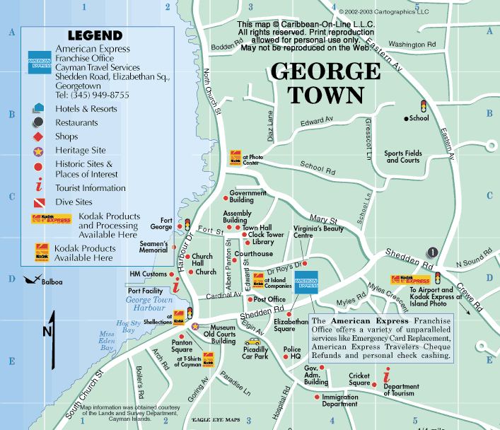 grand cayman port map