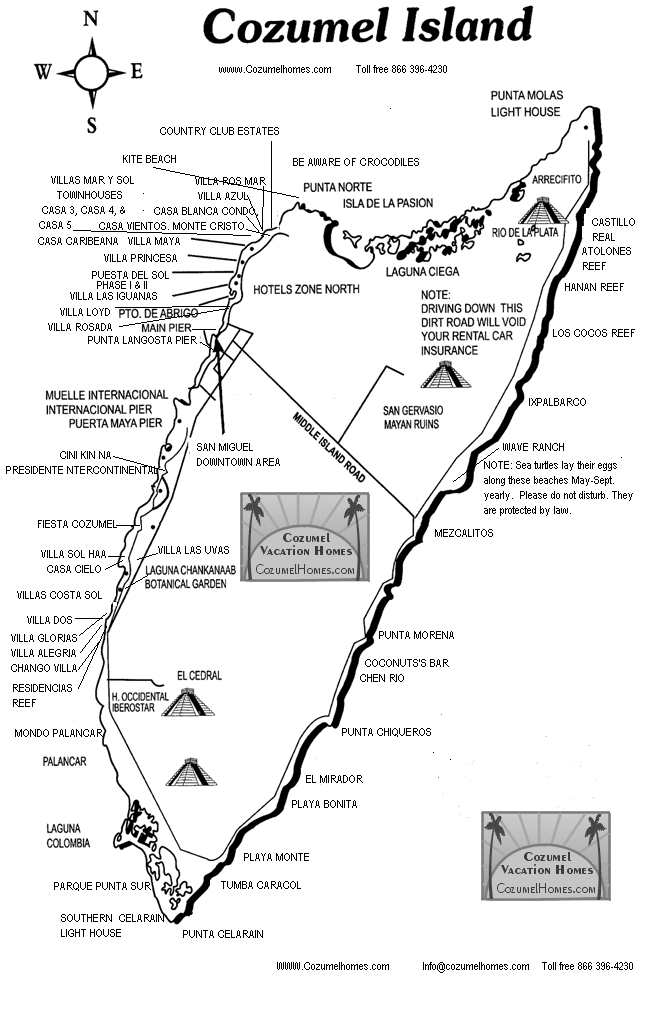 Map 4 cozumel