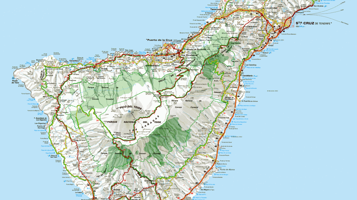 Tenerife map uu