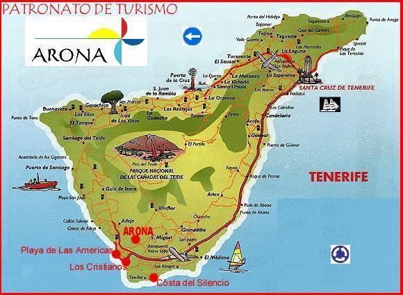 Tenerife map