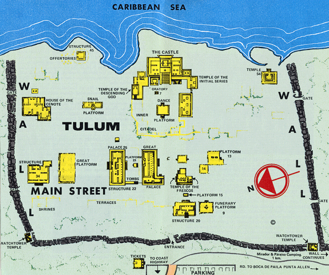Map tulum