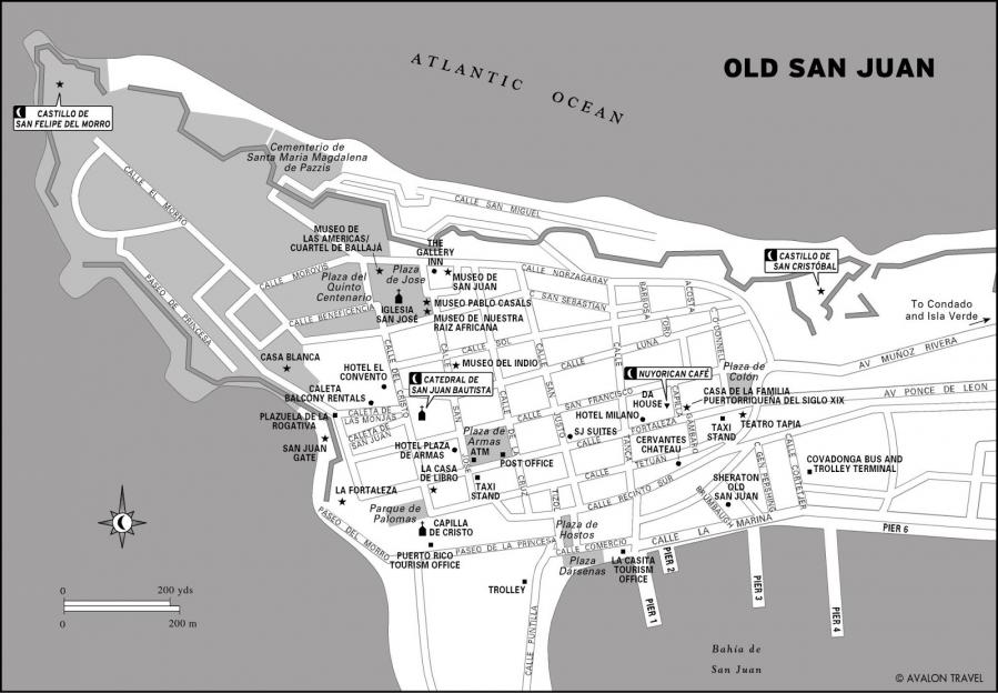 Mapa centro san juan porto rico