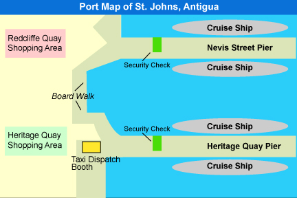 Port map antigua