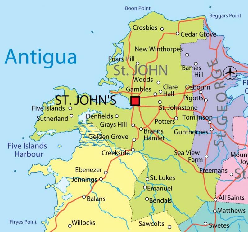 St john province map