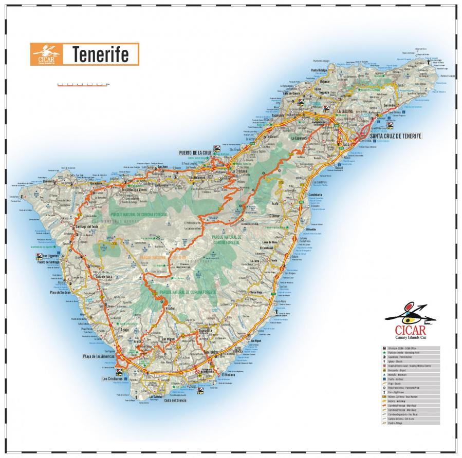 Tenerife karta